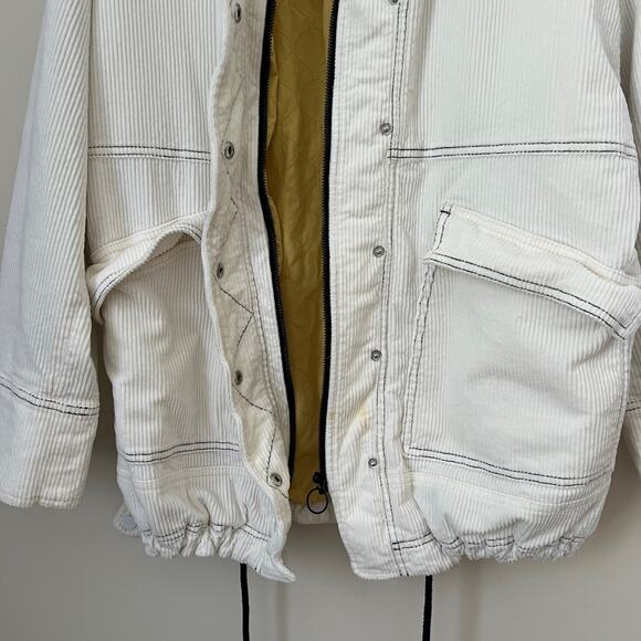 We The Free Off White Corduroy Utility Jacket Size M - Picture 6 of 13